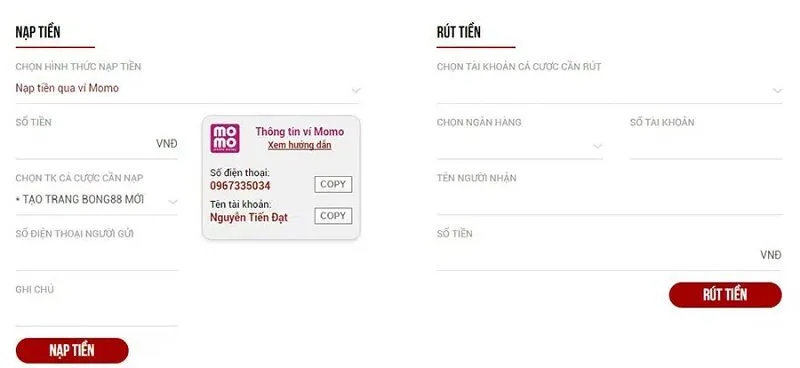 3 bước nạp tiền qua momo